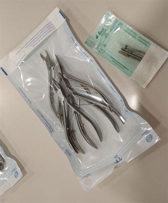 material esterilizado para quiropodia
